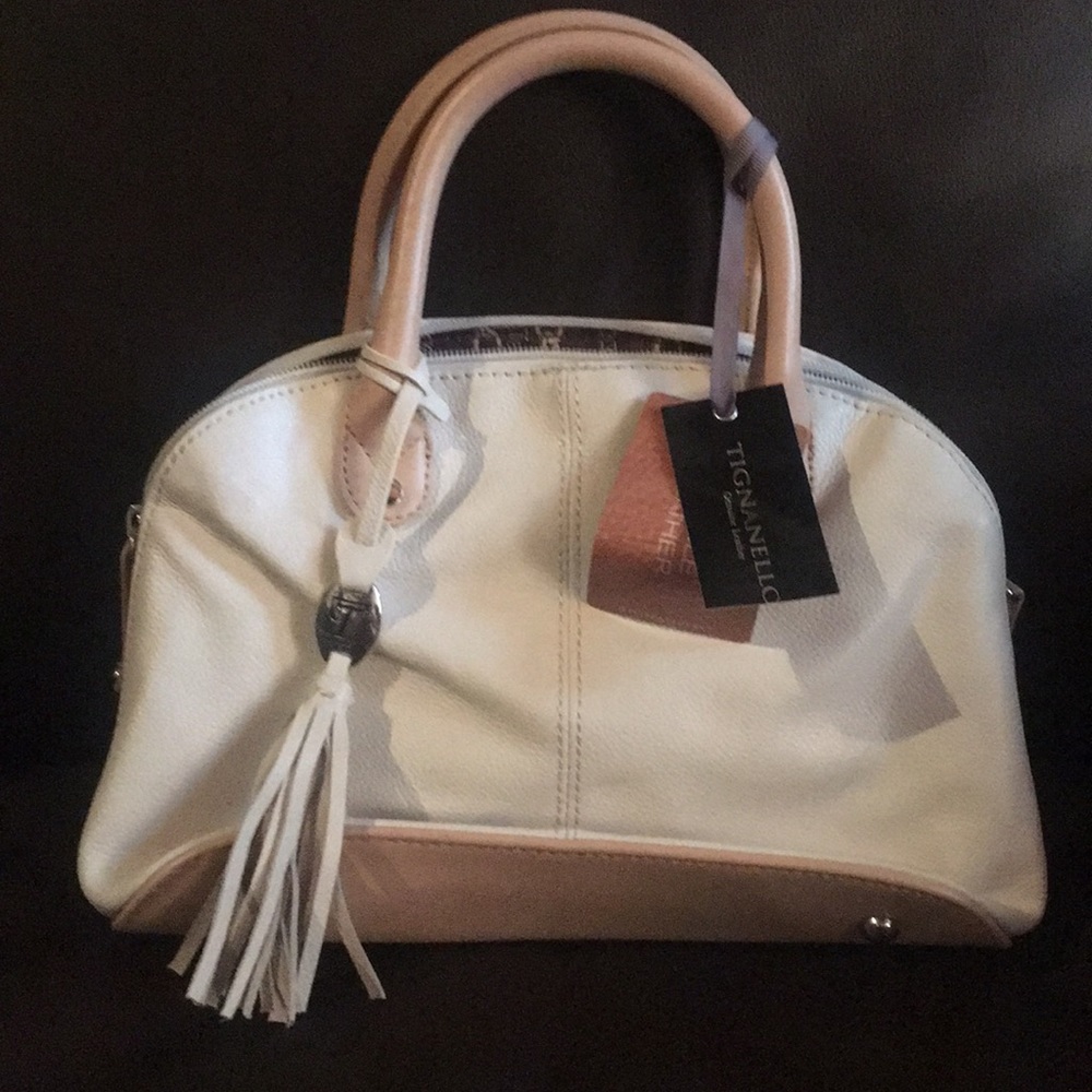 Tignanello cream leather small purse